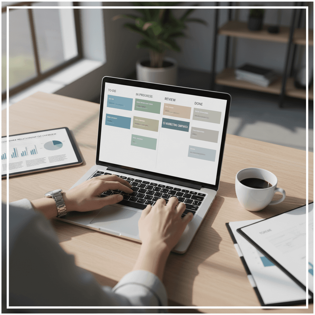 CRM and client management system